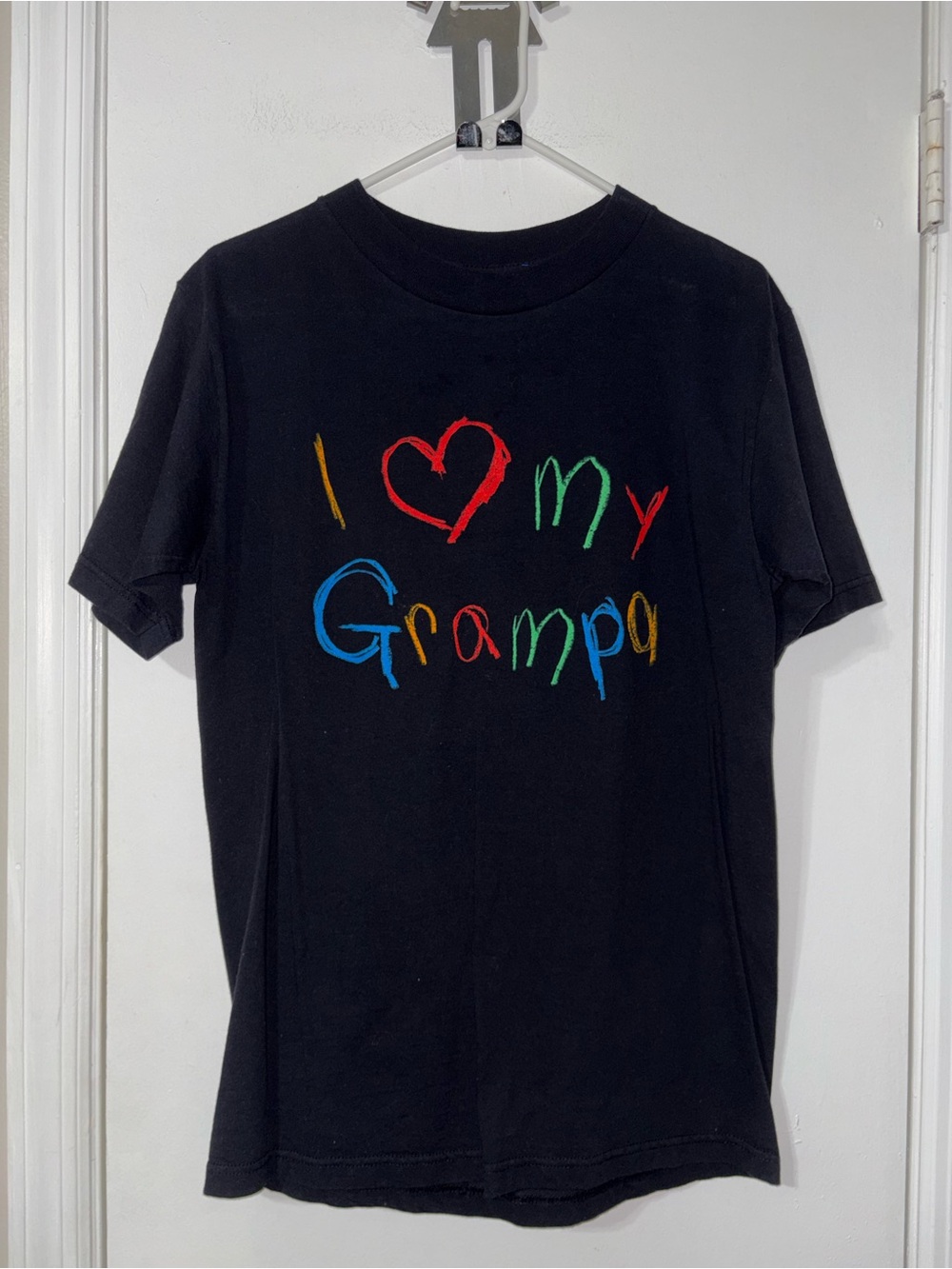 "I Love My Grampa" Graphic Tee - Black medium